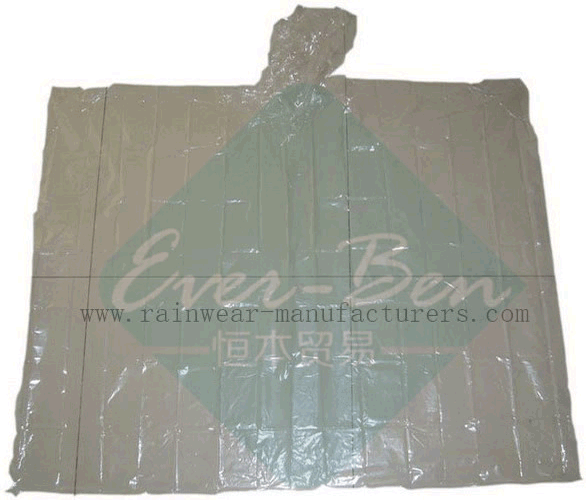 PE clear ponchos bulk supplier